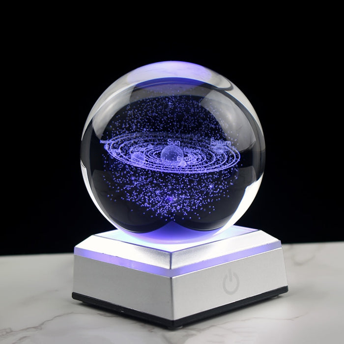3D Crystal Solar System Ball