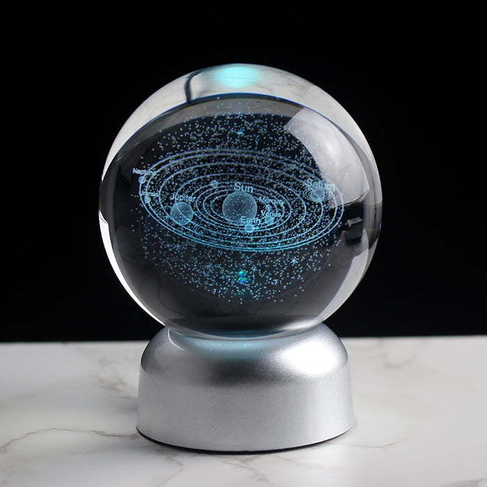 3D Crystal Solar System Ball