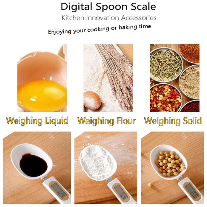 LCD Digital Kitchen Scale Spoon
