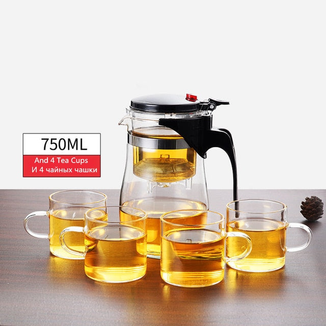 Heat Resistant Glass Tea Pot