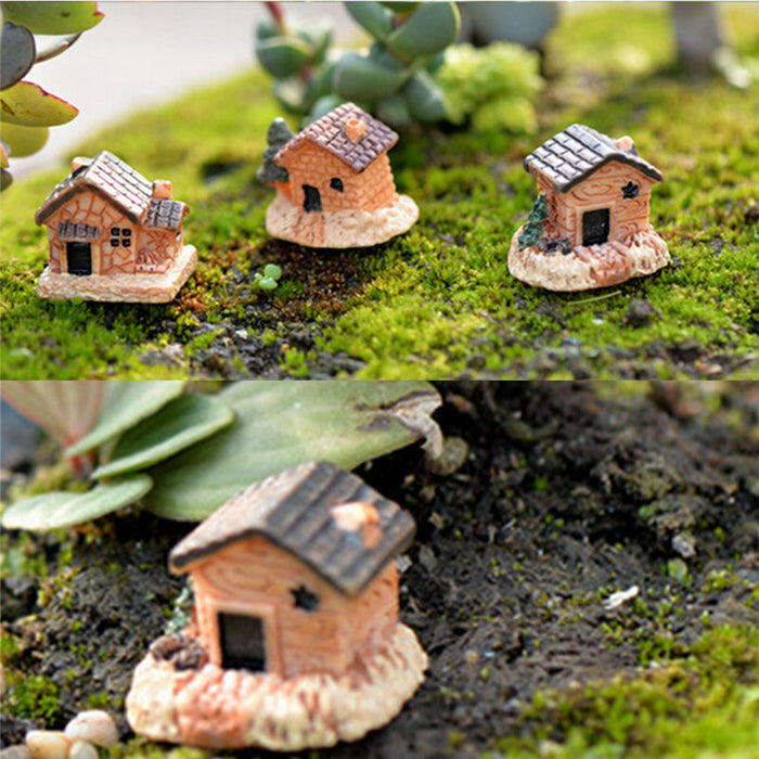 3pc Mini Small House Cottages
