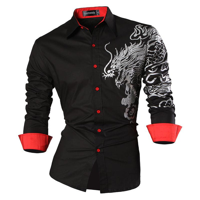Sportrendy Men's Shirt, Dragon Stylish Shirt