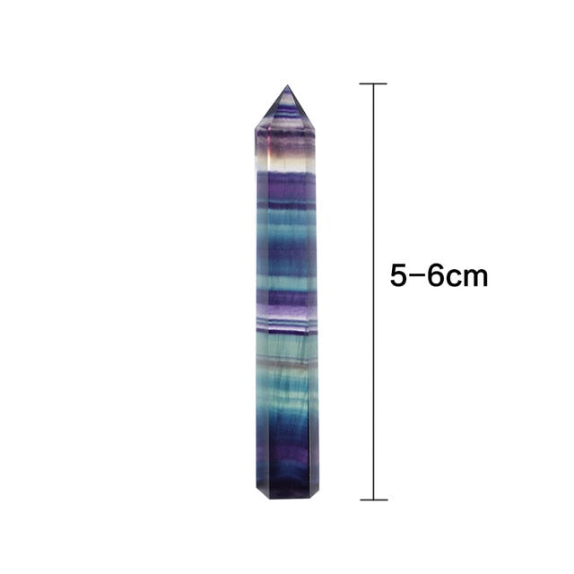 Natural Fluorite Crystal, Colorful Striped Fluorite