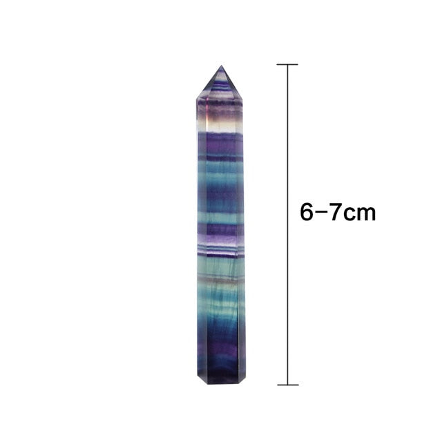 Natural Fluorite Crystal, Colorful Striped Fluorite