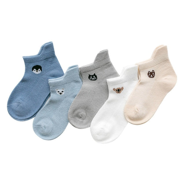 5Pairs/lot 0-2Y Infant Baby Socks