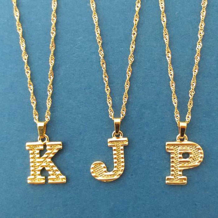 Collier/Necklaces for Women, with Capital Letter