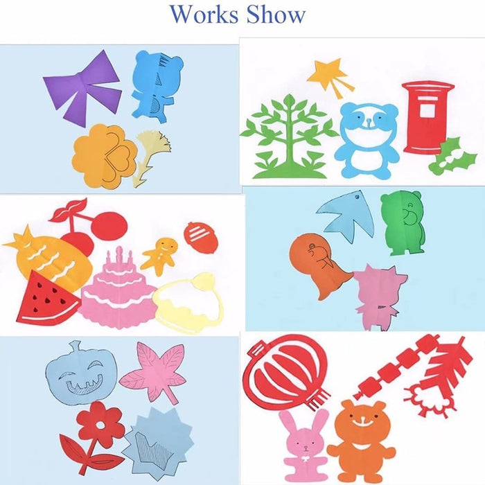 Children Cartoon DIY Colorful Paper, Cutting Folding Toys