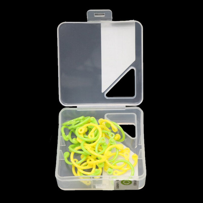 90 Pcs High Quality Colorful Plastic Buckles/Rings, Paper Clips