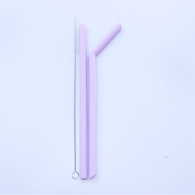 6 pcs Reusable Silicone Straws