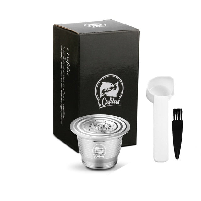 iCafilas Refillable Coffee Capsules Compatible With Nespresso