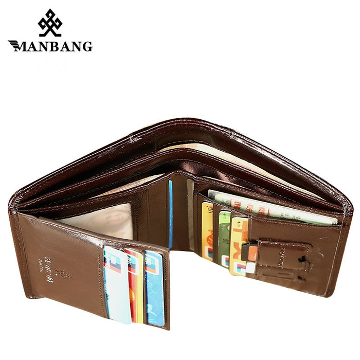 Men Genuine Leather High Quality Wallets