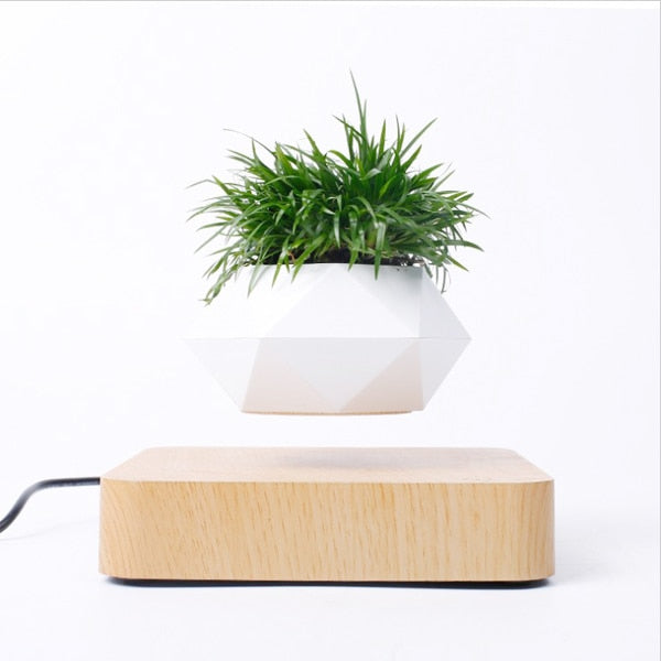 Magnetic suspension flower pot, Levitating Air Bonsai Pot