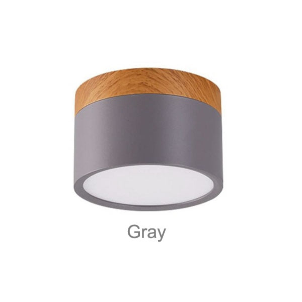 LED Downlight dimmable 15W, Nordic wood modern Led