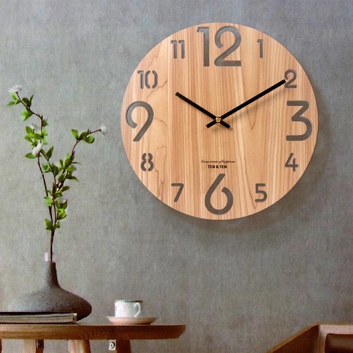Wooden 3D Elegant Wall Clock