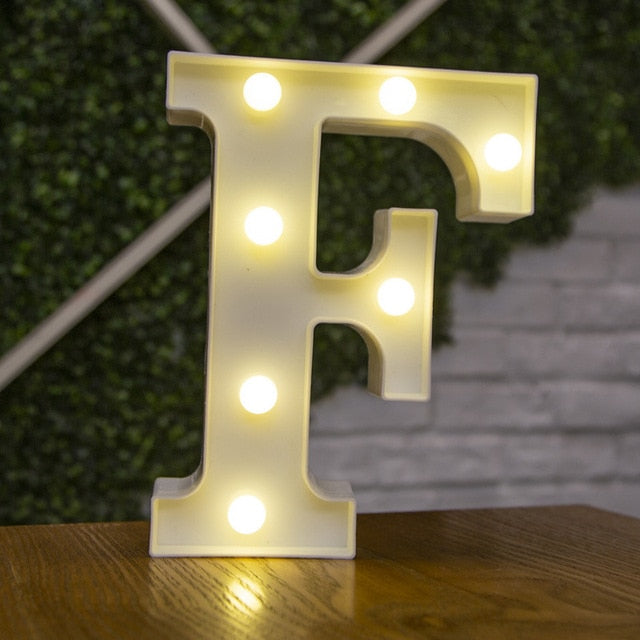 Decorative LED Alphabet Letter & Numbers
