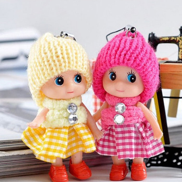 6PCS Cute Fashion Kids Plush Dolls, Keychain