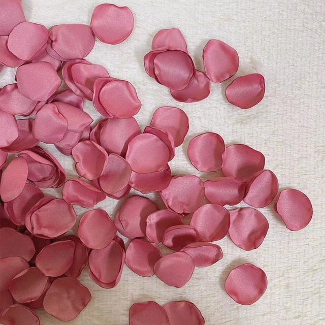 100Pcs 2021 Artificial Rose Petals for Wedding, Marriage Decoration