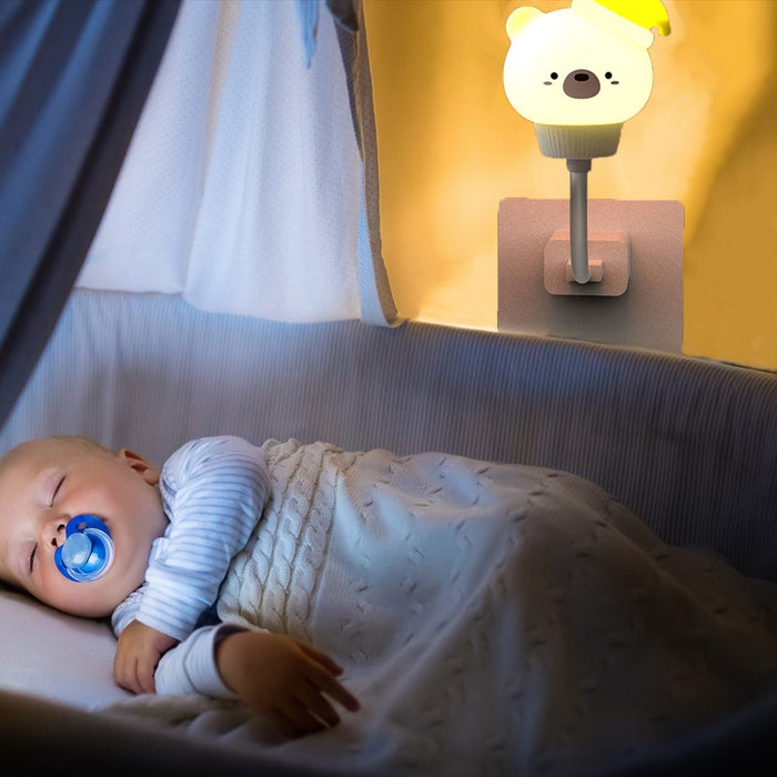 LED Chlidren USB Night Light, Cute Cartoon Night Lamp for Baby Kid Bedroom