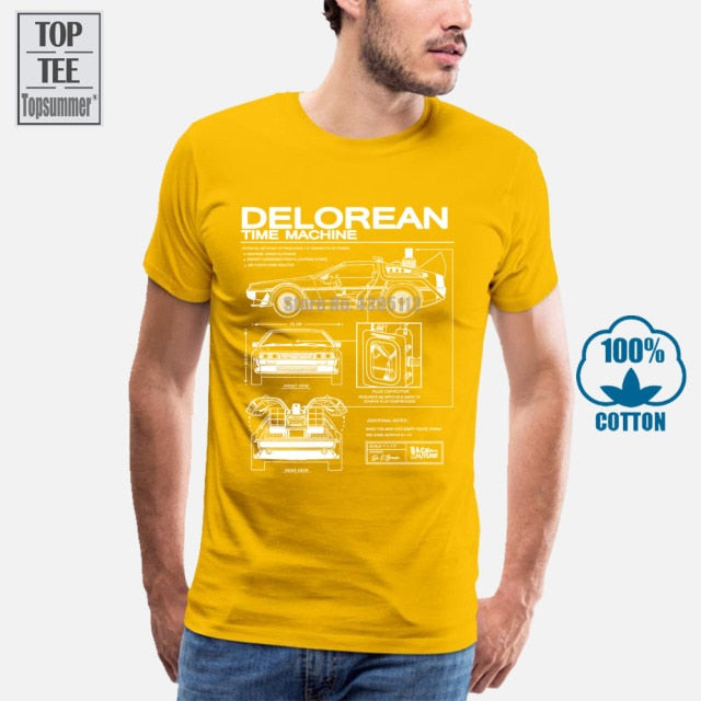 Back To The Future Delorean T-Shirts for Men