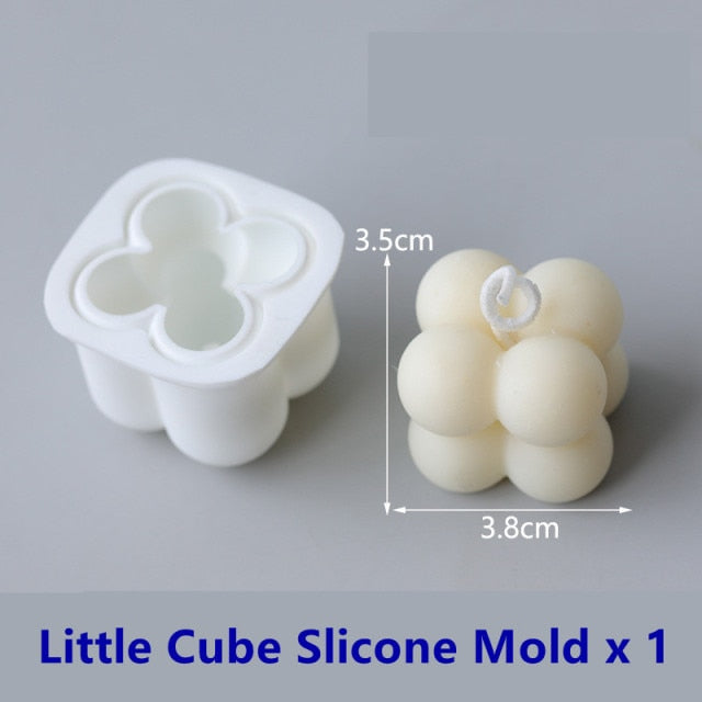DIY Wax Candle Silicone Molds, Soy Wax Candle Mold For Crafts, Aromatherapy Plaster 3D Resin Mold