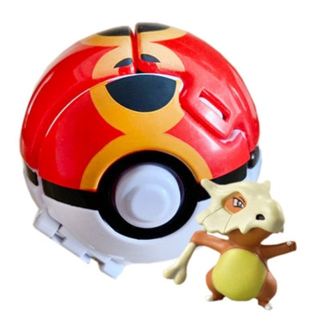 12 Styles Pokemon Ball, Anime Figure Pikachu Charmander Litten Rockruff Pokeball