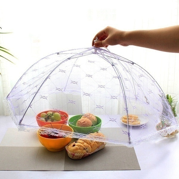 Portable Umbrella Style Food Cover ,Anti Mosquito Meal Cover