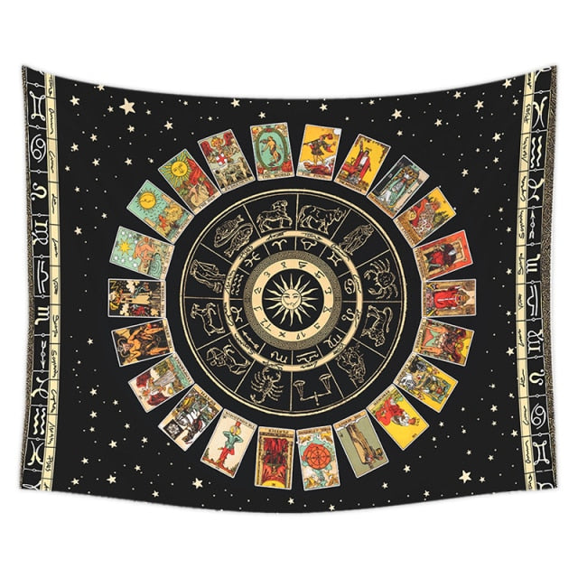 Mandala Tarot Card Tapestry