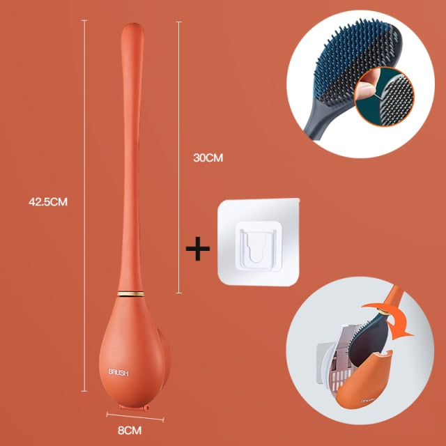 Silicone Toilet Brushes With Holder