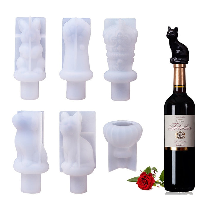 Red Wine Bottle Stopper Cork Silicone Mould