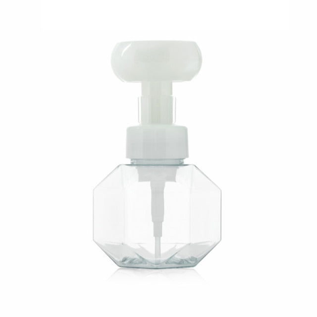 Flower Shape Foam For Soap Dispenser, Foaming Pump Plastic Clear Bottle