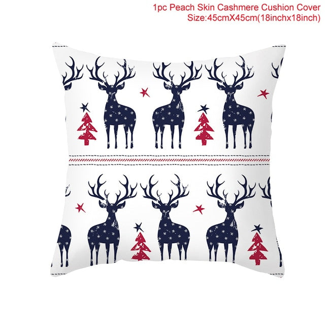 Christmas Cushion Cover, Merry Christmas Decorations For Home