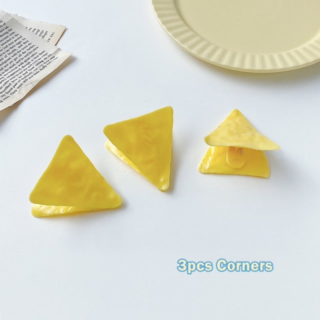 3/6pcs Crisps and Corners Paper Clips, Cute Creative Chips Shape Binder Clip