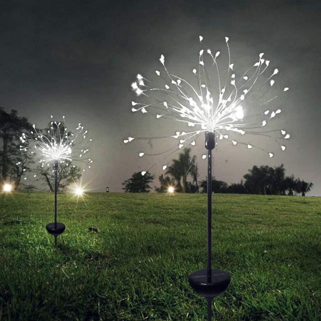 Solar Powered Outdoor Grass Globe Dandelion Fireworks