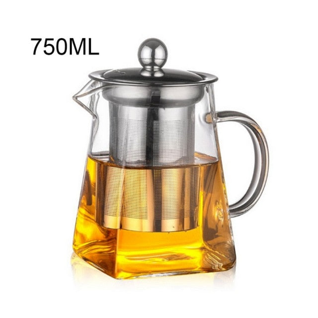 350/550/750/950ML Borosilicate Glass Teapot, Tea Infuser