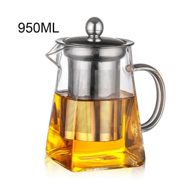 350/550/750/950ML Borosilicate Glass Teapot, Tea Infuser