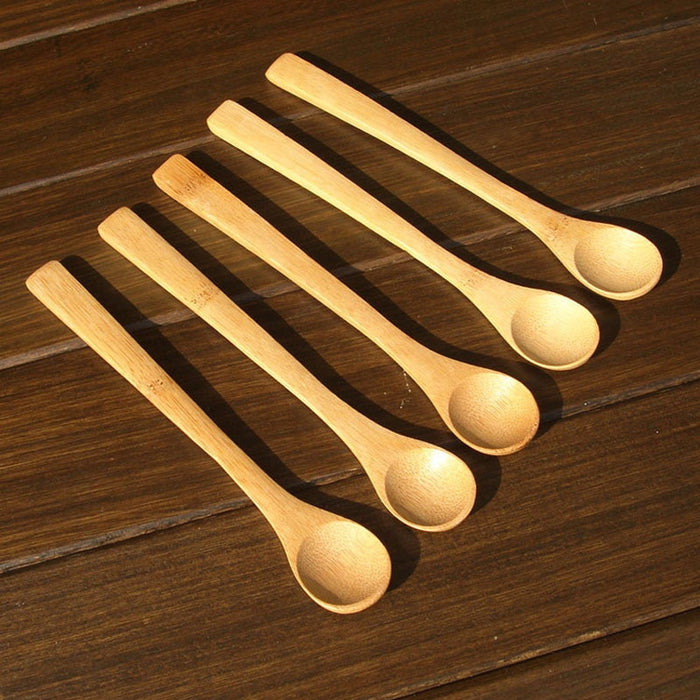 10Pcs/Set Wooden Dessert-Coffee Spoon
