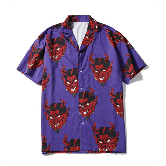 Summer Men Hawaiian Short Sleeve Shirt