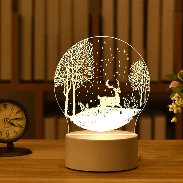 3D Lamp, Acrylic USB LED Night Lights