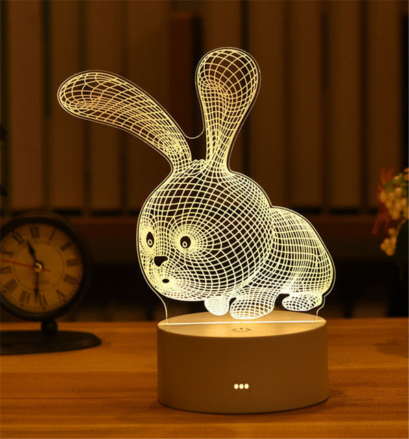 3D Lamp, Acrylic USB LED Night Lights