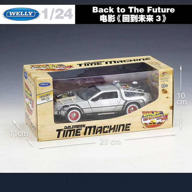 WELLY 1:24 Alloy DeLorean Back to The Future Model Car