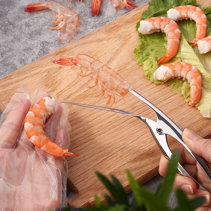 Shrimp Peeler, Portable Kitchen Appliance in Stainless Steel, Practical Tools